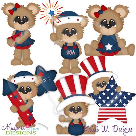 Fuzzy's First 4th Exclusive SVG Cutting Files Includes Clipart - Click Image to Close